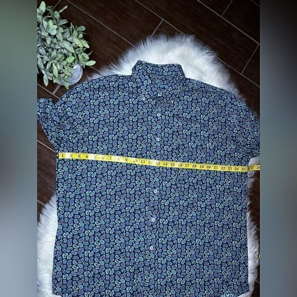 Alan Flusser paisley print button down sz XL - Picture 5 of 7